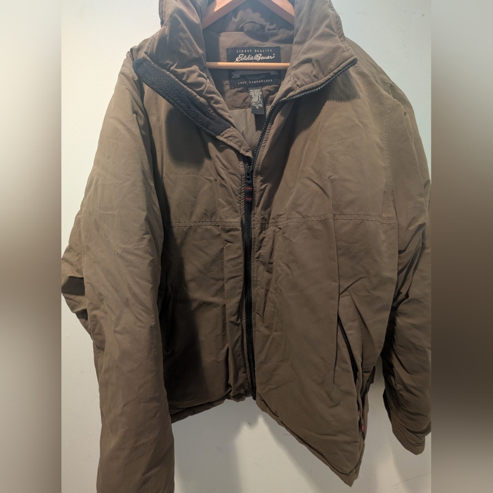 Eddie Bauer Men's Tan Puffer Jacket